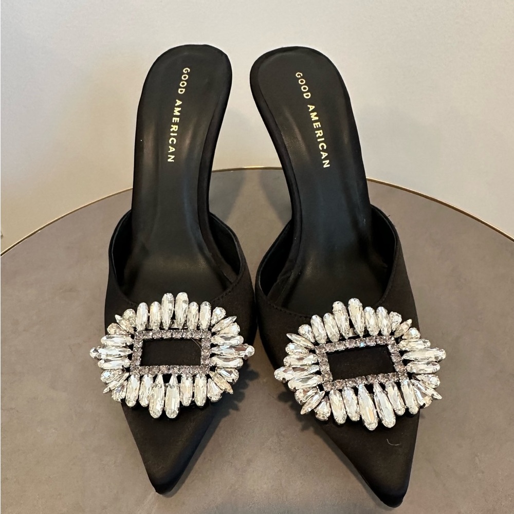 Good American Embellished Mules Size 7.5 - Picture 2 of 6